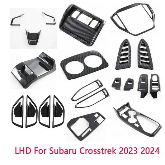 左ハンドル用 適用: スバル クロストレック 2023 2024 インテリア ドア ハンドル ボウル ウインドウ リフト スイッチ カバー ギア シフト パネル エアコン 吹き出し口 11点セット SR-AA-3694 Interior parts for cars