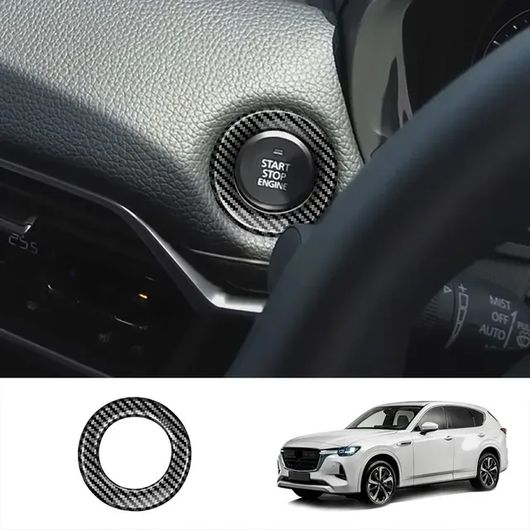 左ハンドル用 右ハンドル用 適用: マツダ CX60 CX 60 2022 2023 2024 インテリア アクセサリー カーボンファイバー エアコン カバー トリム バックミラー ミラー エンジン スター カバー SR-AA-3834 Interior parts for cars