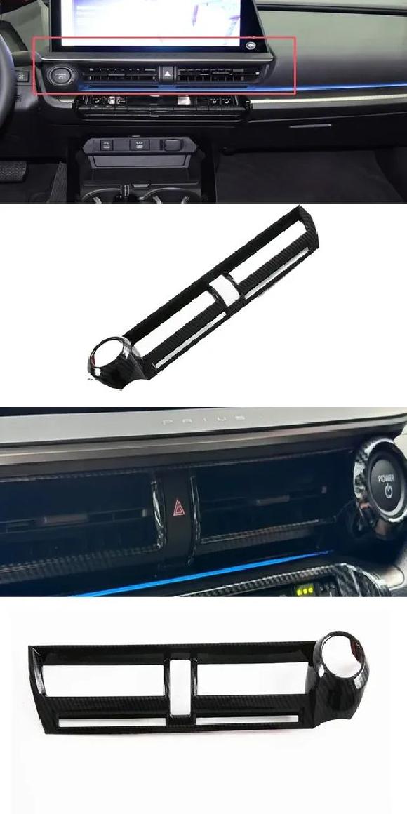 左ハンドル用 右ハンドル用 適用: トヨタ プリウス 60シリーズ 2023 2024 ABS センター 通気口 ミドル エアコン 吹き出し口 装飾 ステッカー カバー 左ハンドル用・右ハンドル用 SR-AA-3911 Interior parts for cars