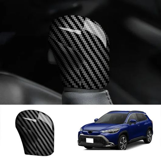 右ハンドル用 インテリア アクセサリー 適用: トヨタ カローラ クロス 2019-2021 2022 2023 カーボンファイバー ウインドウ スイッチ ボタン カバー ギア シフト ノブ カバー SR-AA-3969 Interior parts for cars