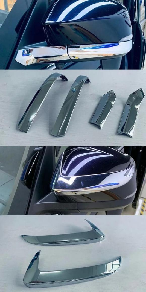 適用: トヨタ ノア ヴォクシー 90シリーズ 2022 2023 2024 ABS クローム バックミラー ミラー ストリップ クローム ダウン ストリップ・クローム アッパー ストリップ SR-AA-4089 Car parts