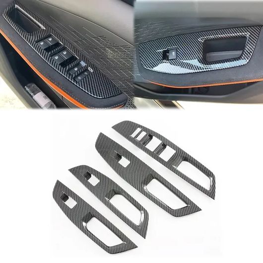 適用: 長安汽車 UNIV UNI-V 2022 2023 2024 カーボンファイバー インテリア アクセサリー ウインドウ スイッチ カバー ギア シフト カバー 通気口 カバー ウインドウ スイッチ カバー SR-AA-0375 Interior parts for cars