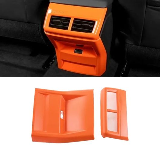 インナー アクセサリー 適用: 長安汽車 UNIV UNI-V 2022 2023 2024 オレンジ カラー ウインドウ リフト スイッチ カバー トリム ギア シフト パネル リア エア コンディション カバー SR-AA-0377 Interior parts for cars