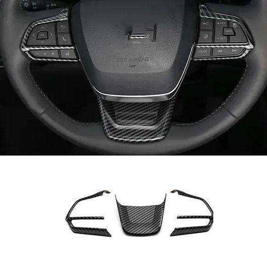 適用: トヨタ ハイランダー XU70 2020-2022 2023 ABS カーボンファイバー ギア シフト パネル ウインドウ スイッチ パネル カバー インテリア アクセサリー モデル 15 3ピース SR-AA-4136 Interior parts for cars