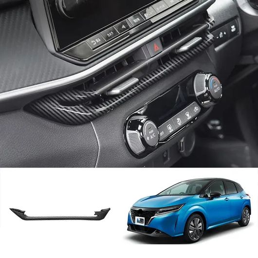 適用: 日産 ノート E13 2020-2023 ABS カーボンファイバー ウインドウ スイッチ ボタン ギア アームレスト ボックス パネル カバー トリム インテリア センター エアコン カバー SR-AA-4144 Interior parts for cars｜オートパーツエージェンシー2号店