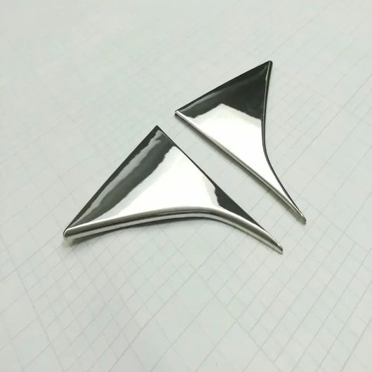 適用: 起亜 スポーテージ 4 QL 2016 2017 2018 ABS クローム リア ウインドウ スポイラー カバー トリム トライアングル ガーニッシュ モールディング SR-AA-4191 Exterior parts for cars