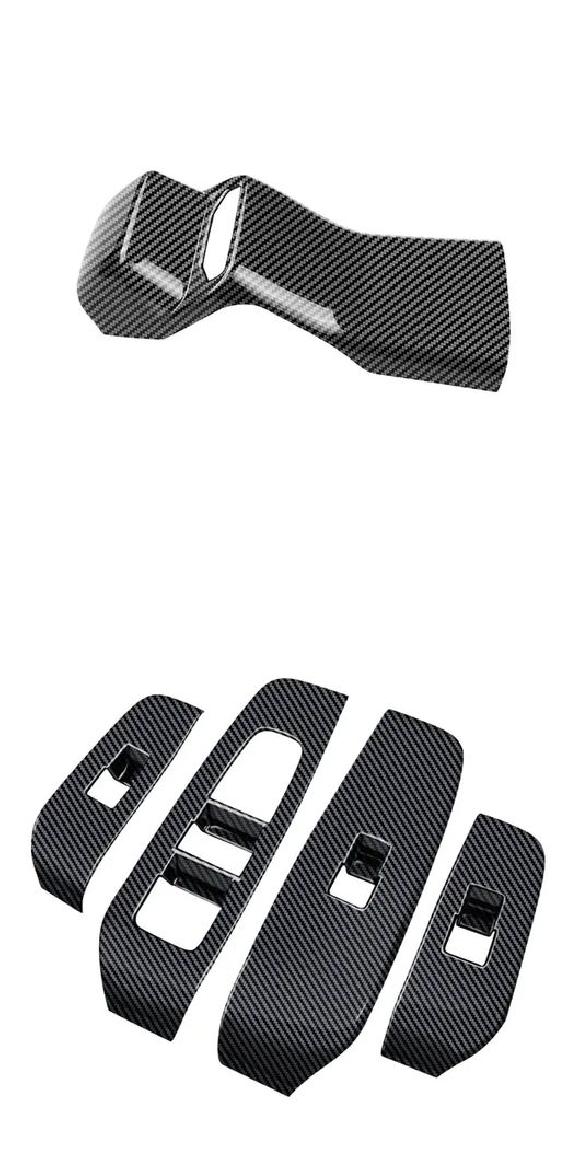 適用: 日産 ノート E13 2020-2023 ABS カーボンファイバー インテリア センター コントロール ウインドウ スイッチ ギア リア エアコン カバー・ウインドウ スイッチ パネル SR-AA-4251 Interior parts for cars