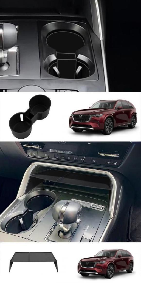 適用: マツダ CX60 2022-2024 適用: CX80 CX90 センター ドリンクホルダー・センター ストレージ ボックス ◆適用： CX60 2022-2024～◆適用： CX90 2024-2025 SR-AA-4286 Interior parts for cars