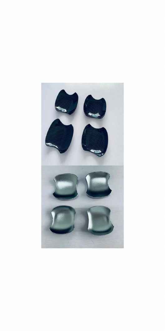 適用: トヨタ ヴォクシー 90 2021 2022 2023 カーボン ファイバー ドア ハンドル カバー ハンドル ボウル 保護 トリム ステッカー ABS カーボンファイバー・ABS クローム SR-AA-4298 Exterior parts for cars