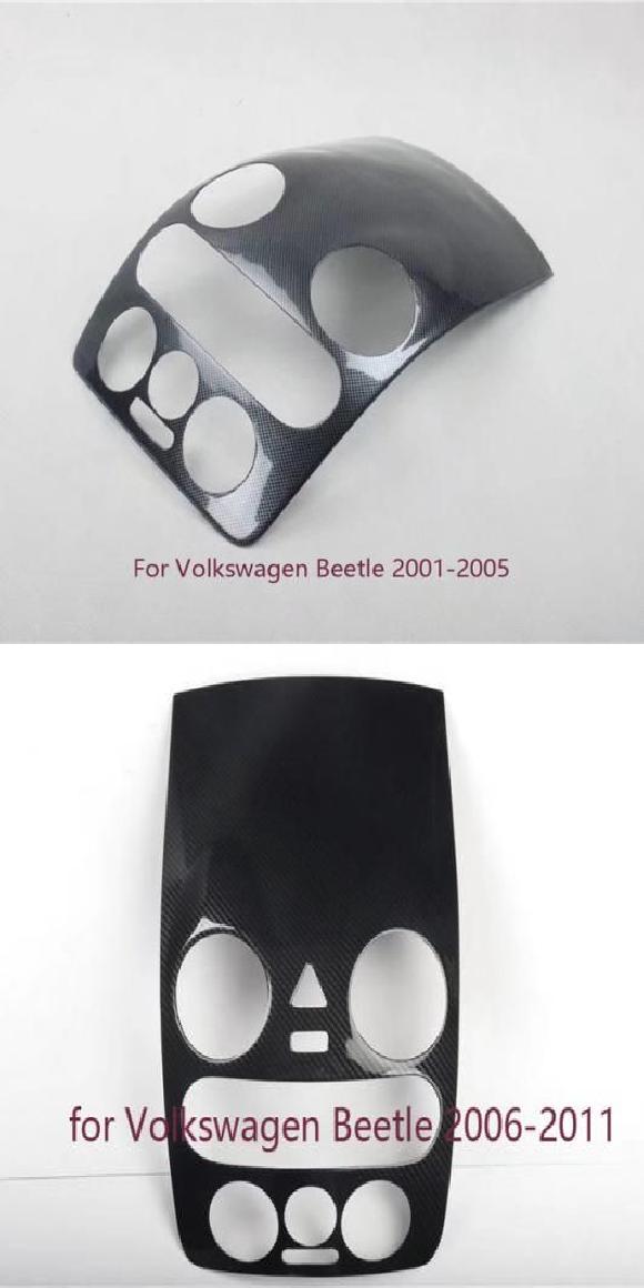 適用: フォルクスワーゲン/VOLKSWAGEN ビートル 2001-2011 ABS カーボンファイバー センター コンソール カバー トリム センター エアコン 2001-2005 年・2006-2011 年 SR-AA-4457 Interior parts for cars