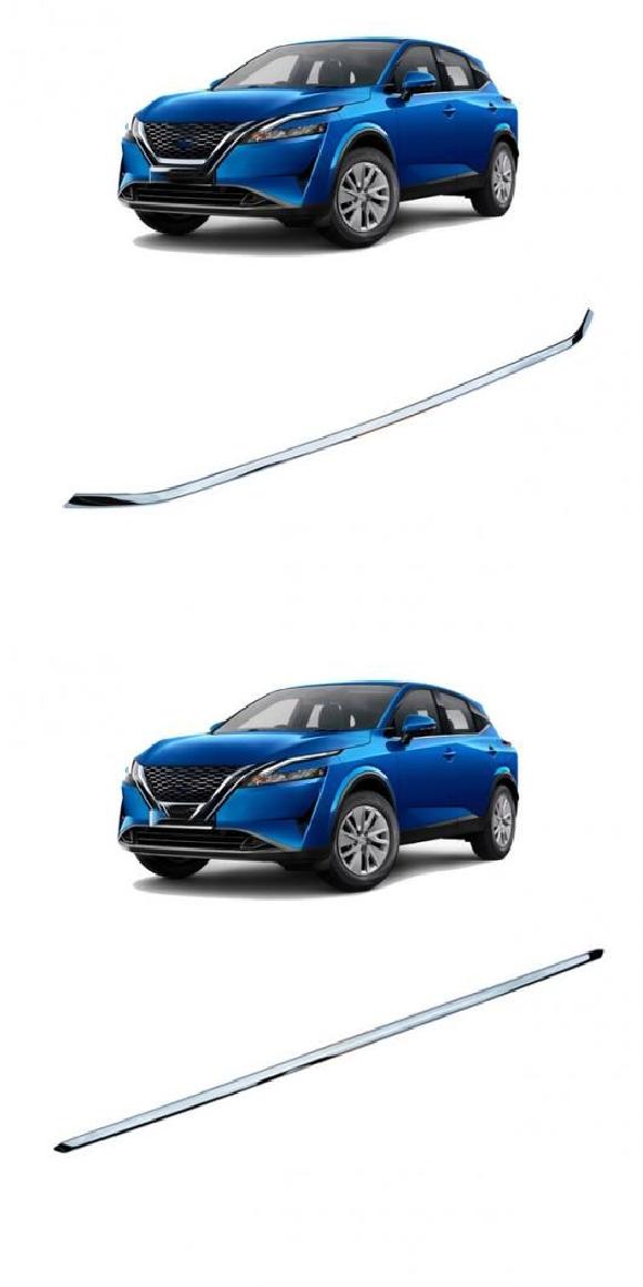 アクセサリー 適用: 日産 キャシュカイ J12 2022 2023 ABS クローム エクステリア フロント リア バンパー グリル カバー トリム 装飾 フロント パーツ・リア パーツ SR-AA-4472 Exterior parts for cars