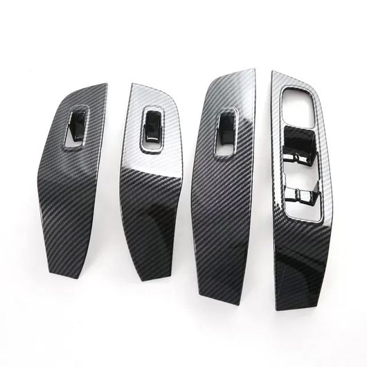 左ハンドル用 右ハンドル用 適用: MG HS 2018-2023 ABS カーボンファイバー アームレスト ウインドウ スイッチ ボタン リフト パネル フレーム トリム スタイリング 左ハンドル用 SR-AA-4773 Interior parts for cars