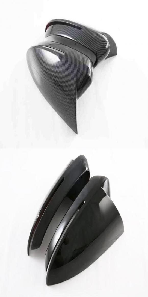 適用: 奇瑞汽車 オモダ C5 E5 アリゾ 8 2022-2024 ABS カーボンファイバー リア ビュー ミラー カバー OX ホーン バックミラー キャップ ABS カーボンファイバー・ABS ブラック SR-AA-4974 Exterior parts for cars