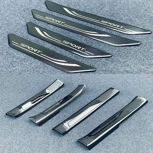 適用: レクサス RX 350H 450H 500H 2023 2024 インナー アウター ドア シル スカッフ プレート プロテクター カバー 2種セット カーボンファイバー SR-AA-5009 Car parts