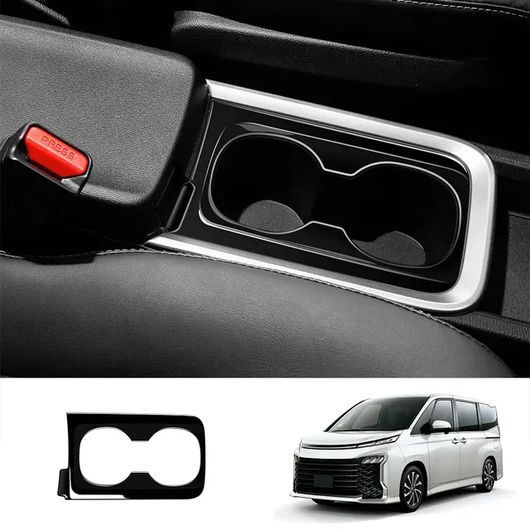 右ハンドル用 適用: トヨタ ヴォクシー 90シリーズ 2021 2022 2023 ブラック 光沢 ウインドウ スイッチ カバー エア コンディション カバー トリム インテリア フロント ドリンクホルダー SR-AA-0429 Interior parts for cars