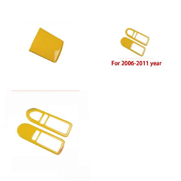 適用: フォルクスワーゲン/VOLKSWAGEN ビートル 2003-2011 イエロー カラー センター コントロール パネル カバー トリム センター コントロール 03-11～ドア ハンドル 03-05 SR-AA-0401 Interior parts for cars