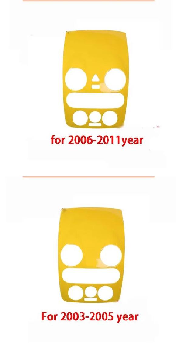 適用: フォルクスワーゲン/VOLKSWAGEN ビートル 2003-2011 イエロー カラー センター コントロール パネル カバー センター コントロール 06-11・センター コントロール 03-05 SR-AA-0401 Interior parts for cars