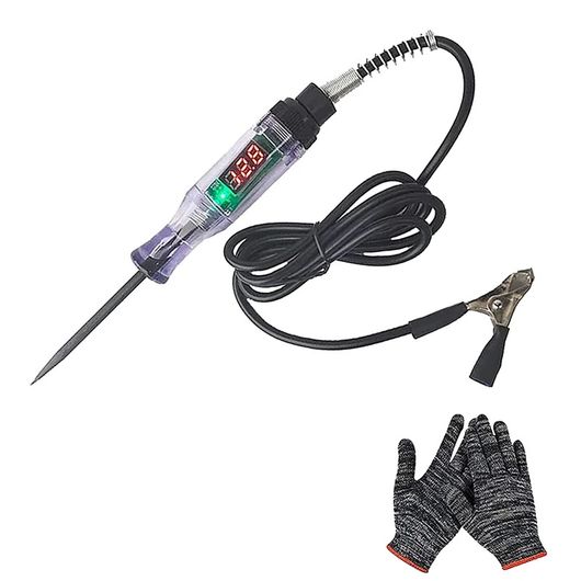 トラック サーキット テスト ペン サーキット テスター 6V/12V/24V DC デジタル 自動車 テスト ライト グローブ SR-AA-8818 Car light