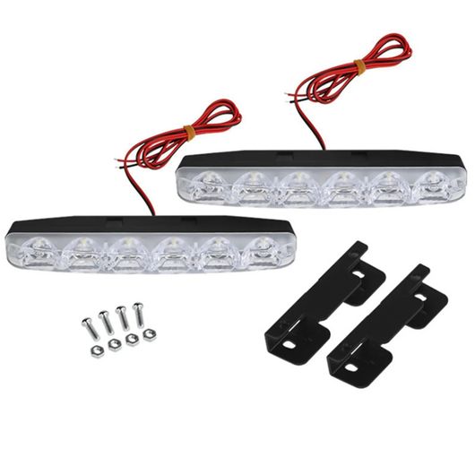 6 LED スーパー ブライト デイタイム ランニング ライト センター グリル 装飾 ライト 適用: ライト SR-AA-8914 Car light 7,327円