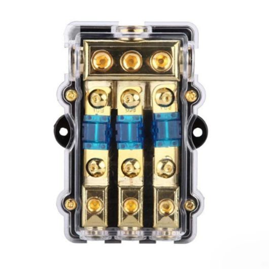 3 ウェイ ANL ヒューズ ホルダー 60 AMP ディストリビューション ブロック 4 ゲージ イン 8 ゲージ アウト 適用: トラック ボート マリン オーディオ 増幅器 SR-AA-9336 Car parts|オートパーツエージェンシー2号店
