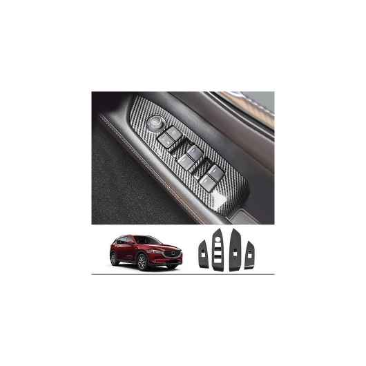 適用: マツダ CX-5 CX5 KF 2017-2020 2021 2022 2023 インテリア カーボンファイバー ギア シフト パネル カバー ウインドウ スイッチ リフト トリム AC ウインドウ スイッチ 右ハンドル用 SR-AA-0513 Interior parts for cars|オートパーツエージェンシー2号店