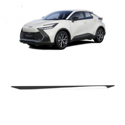 適用: トヨタ CHR C-HR 2024 2025 ABS ブラック フロント リア バンパー プロテクター カバー トリム ロワー バンパー ガード 装飾 リア ABS クローム SR-AA-0603 Exterior parts for cars
