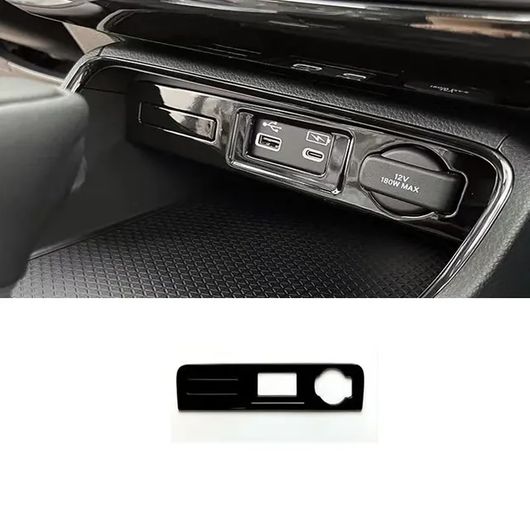 左ハンドル用 インテリア アクセサリー 適用: ホンダ CR-V CRV 2023 2024 ABS ブラック 光沢 アームレスト ウインドウ リフト ボタン カップホルダー カバー シガーソケット カバー SR-AA-0635 Interior parts for cars|オートパーツエージェンシー2号店