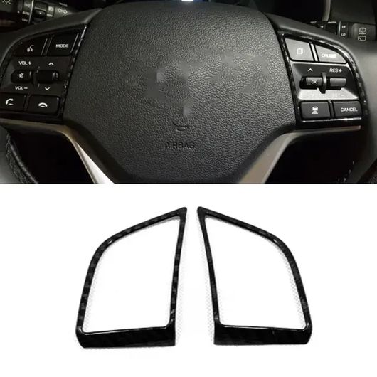 適用: ヒュンダイ/現代/HYUNDAI ツーソン 2015-2019 2020 ABS カーボンファイバー アクセサリー スタイリング ウインドウ スイッチ パネル ギア シフト ステアリング ホイール カバー SR-AA-0666 Interior parts for cars