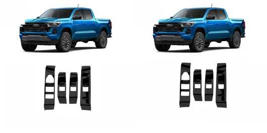 適用: シボレー/CHEVROLET コロラド 2023 2024 2025 ABS ウインドウ スイッチ コントロール カバー トリム センター コンソール カーボンファイバー A・ABS ピアノ ブラック A SR-AA-0673 Interior parts for cars 13,104円