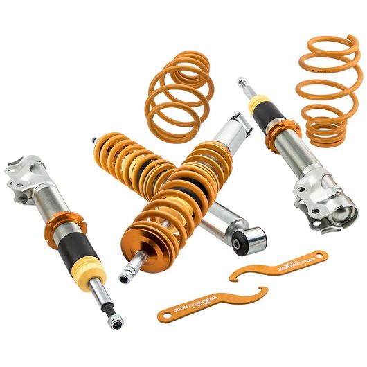 ストリート コイルオーバー 適用: VW ポロ マーク3 6N2 1.4TDI GTI 1999-2003 コイル スプリング アブソーバー コイルオーバー サスペンション ショック ストラット ロアリング キット SR-BB-2525 Car parts