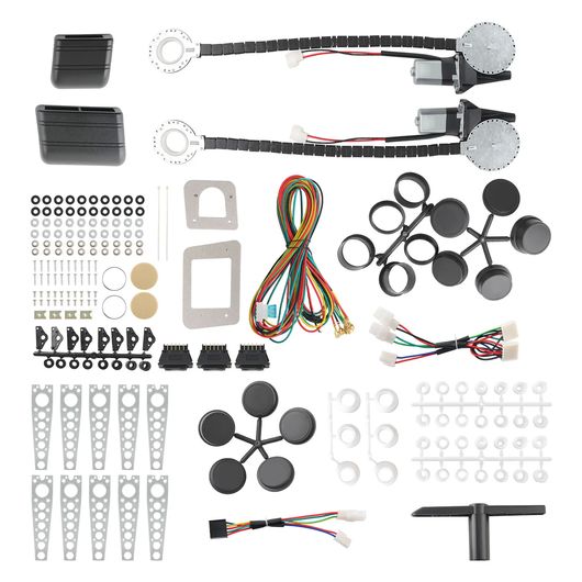 ユニバーサル 2ドア 電動 パワー ウインドウ キット 12V DC フロント/リア 適用: SUV 適用: 2-ドア 適用: SUV 真鍮 SR-BB-2593 Car parts