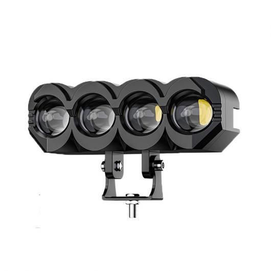 2/3/4 レンズ オートバイ LED スポットライト 補助 フォグライト 3570 6000LM ハイ ロー ビーム ヘッドライト モト ドライビング ワーク ランプ スポット ライト 1ピース 4レンズ SR-BB-4165 Motorcycle parts