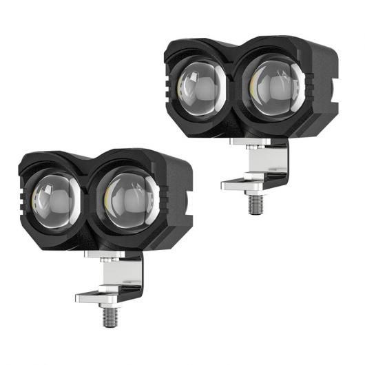 2/3/4 レンズ オートバイ LED スポットライト 補助 フォグライト 3570 6000LM ハイ ロー ビーム ヘッドライト モト ドライビング ワーク ランプ スポット ライト 2ピース 2レンズ SR-BB-4165 Motorcycle parts