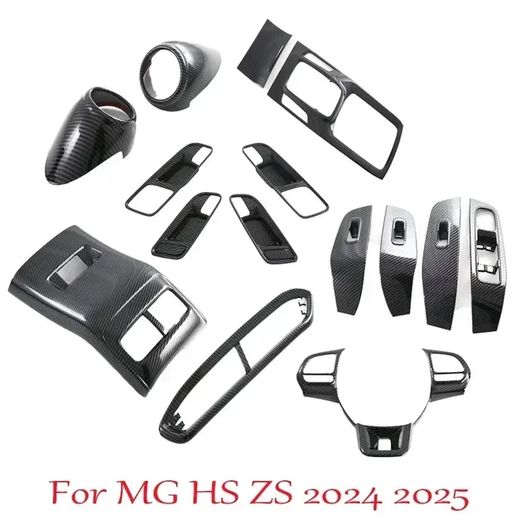 左ハンドル用 適用: MG HS 2018-2024 ABS カーボン センター コンソール ギア シフト パネル ウインドウ スイッチ ボタン リフト カバー トリム ドア ボウル アクセサリー 7セット SR-AA-0726 Interior parts for cars｜オートパーツエージェンシー2号店