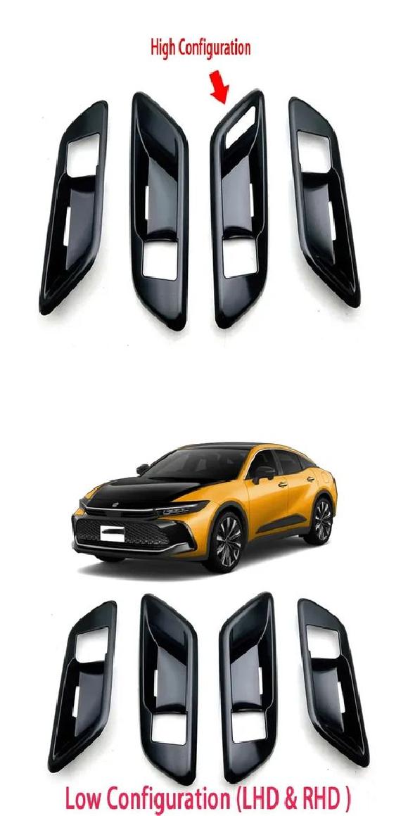 適用: トヨタ クラウン クロスオーバー 2023 2024 2025 ABS ブラック ギア シフト インナー ドア ボウル 1・インナー ドア ボウル 2 左ハンドル用・右ハンドル用 SR-AA-0717 Interior parts for cars