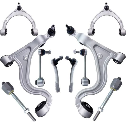 10ピース フロント アッパー ロワー コントロール アーム スウェイバー エンド リンク タイ ロッド キット 適用: ポルシェ/PORSCHE パナメーラ 970 2009 2010 2011-2014 SR-BB-5031 Car parts