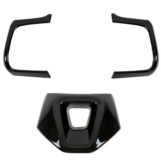 適用: トヨタ カムリ 2025/アルファード 2024/クラウン 2023 2024 ABS 光沢ブラック U-型 ステアリング ホイール 装飾 トリム SR-BB-5388 Interior parts for cars|オートパーツエージェンシー2号店