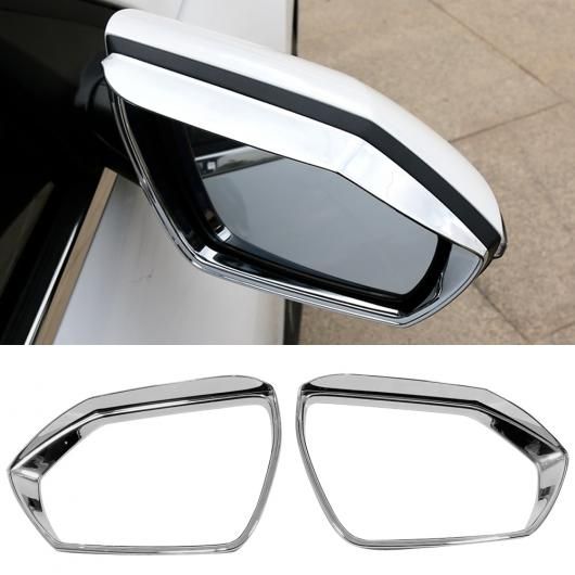 適用: ヒュンダイ/現代/HYUNDAI エラントラ CN7 2020 2021 2022 2023 ABS エクステリア サイド リア ビュー ミラー レイン ガード カバー トリム 2ピース クローム SR-BB-5337 Exterior parts for cars