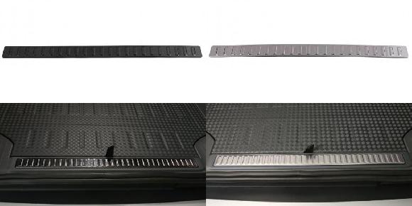適用: ランドローバー/LAND ROVER ディフェンダー 90 110 130 2020-2023 スチール インナー リア バンパー 保護 シル トランク プレート カバー トリム 1ピース ブラック・シルバー SR-BB-5306 Exterior parts for cars