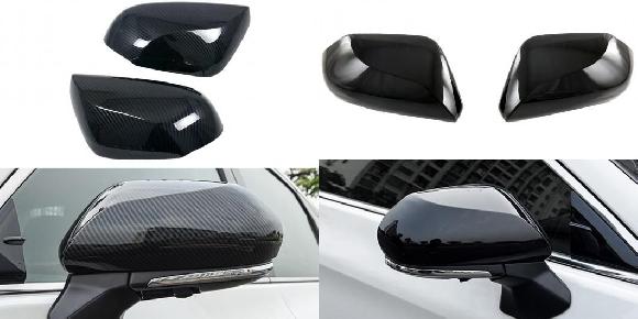 適用: トヨタ カムリ 2018 2019 2020 2021 2022 2023 2024 2025 ABS サイド バックミラー ミラー 装飾 カバー トリム 2ピース カーボン調・ピアノブラック SR-BB-5387 Exterior parts for cars|オートパーツエージェンシー2号店