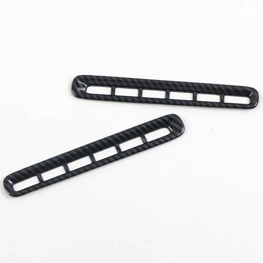 適用: ダッジ チャージャー 2011-2020 ABS カーボン調 インテリア ドア 通気口 カバー トリム 2ピース SR-BB-5632 Interior parts for cars
