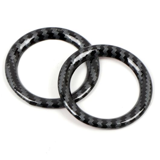 インテリア アクセサリー 適用: ダッジ/DODGE デュラン 2011-2022 ABS プラスチック カーボン調 ドア ラウド スピーカー サウンド カバー トリム 2ピース SR-BB-5820 Interior parts for cars|オートパーツエージェンシー2号店