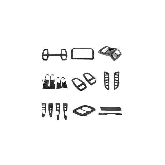 ABS カーボン グレイン 装飾 カバー 適用: 起亜 ソレント MQ4 2021 2022 2023 2024 19ピース 左ハンドル用 SR-BB-6369 Interior parts for cars｜オートパーツエージェンシー2号店