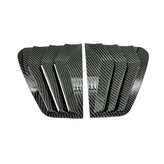 適用: フォルクスワーゲン/VOLKSWAGEN ゴルフ MK7 MK7.5 2013-2019 リア ルーバー ウインドウ サイド シャッター カバー トリム ステッカー 吹き出し口 スクープ ABS パーツ カーボン SR-BB-7505 Exterior parts for cars