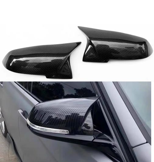 適用: BMW 5 6 7シリーズ F10 F18 F11 F06 F07 F12 F13 F01 2014 2015 2016 2ピース ミラー カバー サイド バックミラー カバー キャップ カーボン SR-BB-7570 Exterior parts for cars
