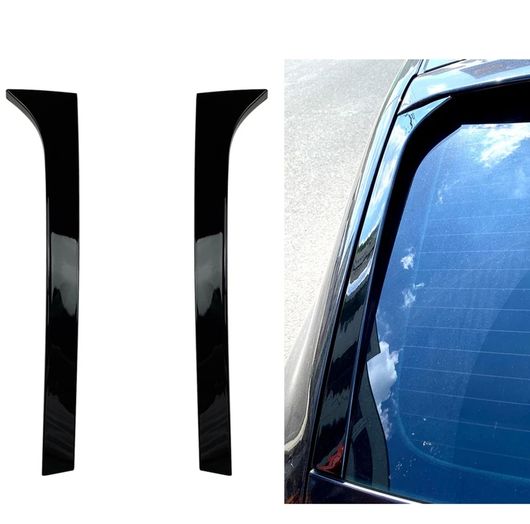 リア ウインドウ サイド スポイラー リア カナード スプリッタ 適用: フォルクスワーゲン/VOLKSWAGEN シュコダ スペルブ エステート B6 2008-2015 ABS 光沢ブラック ブラック SR-BB-7918 Exterior parts for cars