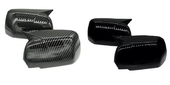 カーボン ステッカー バックミラー サイド ミラー カバー 適用: BMW X5 E53 1999 2000-2006 ウイング キャップ アウター ドア リア ビュー ケース トリム ABS カーボン・ピアノブラック SR-BB-7778 Exterior parts for cars