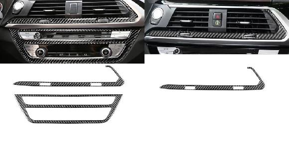 カーボン セントラル コントロール CD パネル ステッカー 装飾 適用: BMW X3 G01 G08 X4 G02 インテリア アクセサリー パーツ A B・パーツ B SR-BB-8080 Interior parts for cars