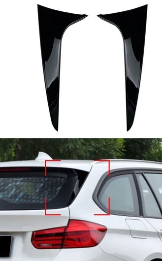 リア ウインドウ サイド スポイラー 適用: BMW 3シリーズ F31 2012-2018 カナード スプリッタ オート パーツ ブラック SR-BB-8373 Exterior parts for cars|オートパーツエージェンシー2号店