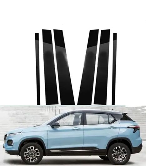 ウインドウ ピラー ポスト 適用: シボレー/CHEVROLET 宝駿 510 2021 2022 トリム カバー ステッカー ウインドウ トリム カバー ブラック SR-BB-8422 Exterior parts for cars
